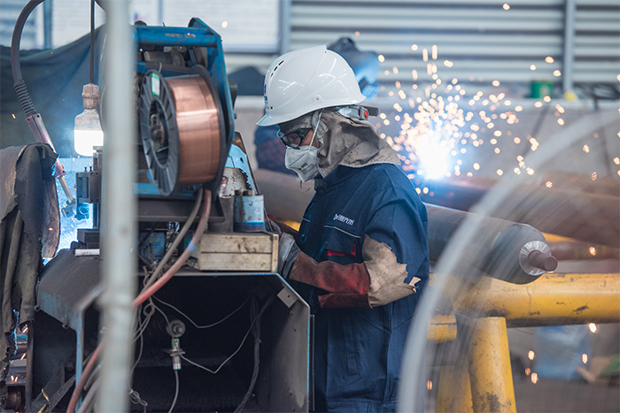 黄海网架焊接车间